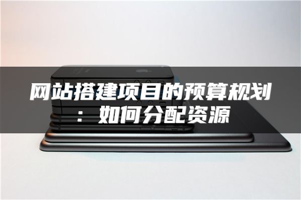 網(wǎng)站搭建項(xiàng)目的預(yù)算規(guī)劃：如何分配資源